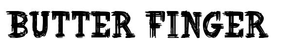 Butter Finger font preview
